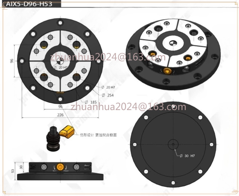 Woodworking Front Vise - Torno autocentrante de fixação de 4-5