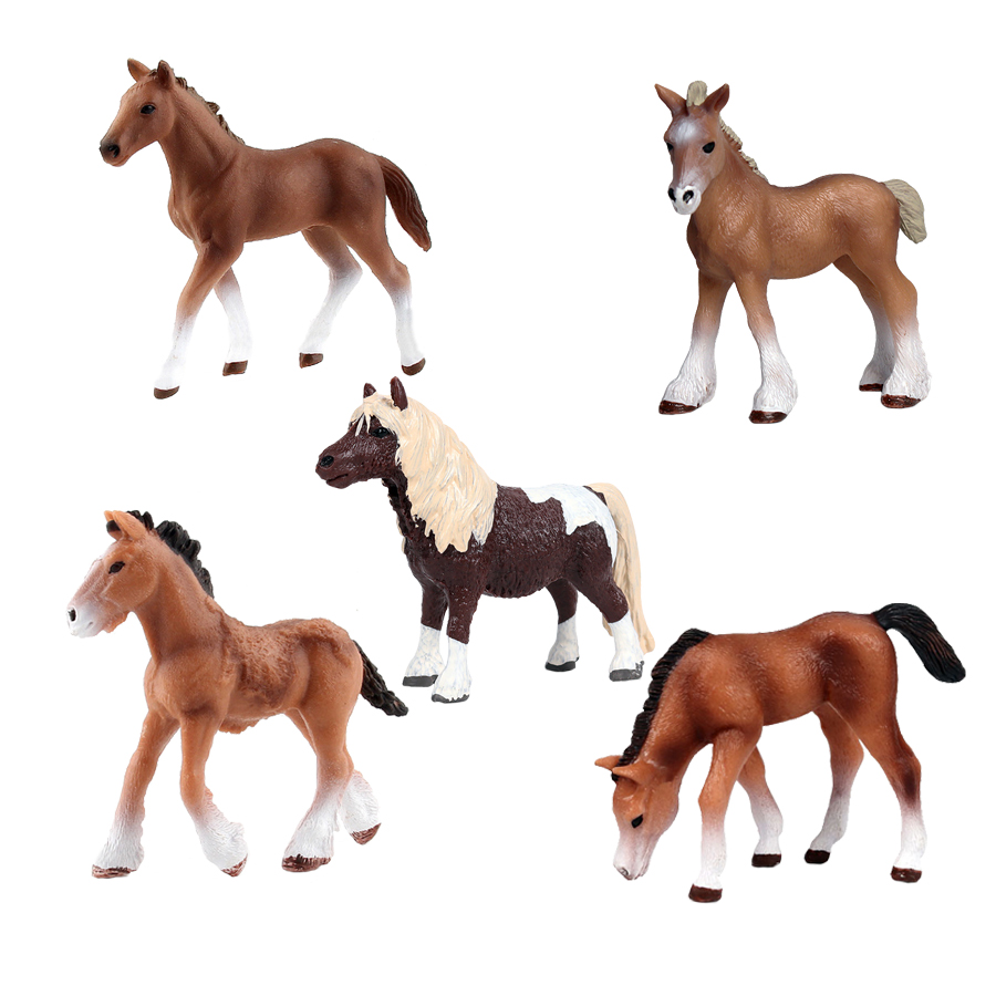 Woodworking Horse - Figurinhas de cavalo plástico para crianças,