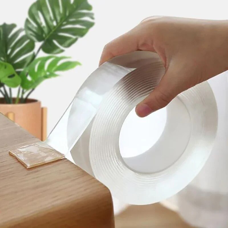 Xfasten Woodworking Double Sided Tape - Fita Nano Dupla Face Reutilizável Transparente,