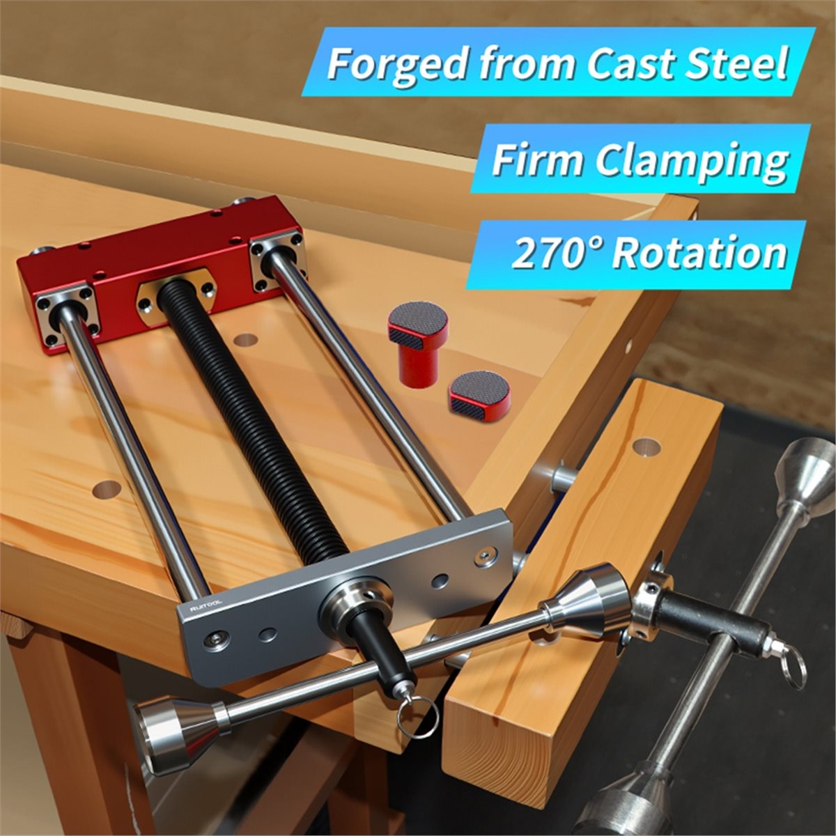 Woodworking Front Vise - Conjunto de 4 Grampos de Bancada