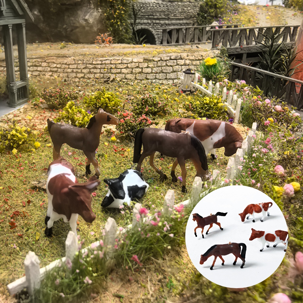 Woodworking Horse - Figuras de Animais de Fazenda em