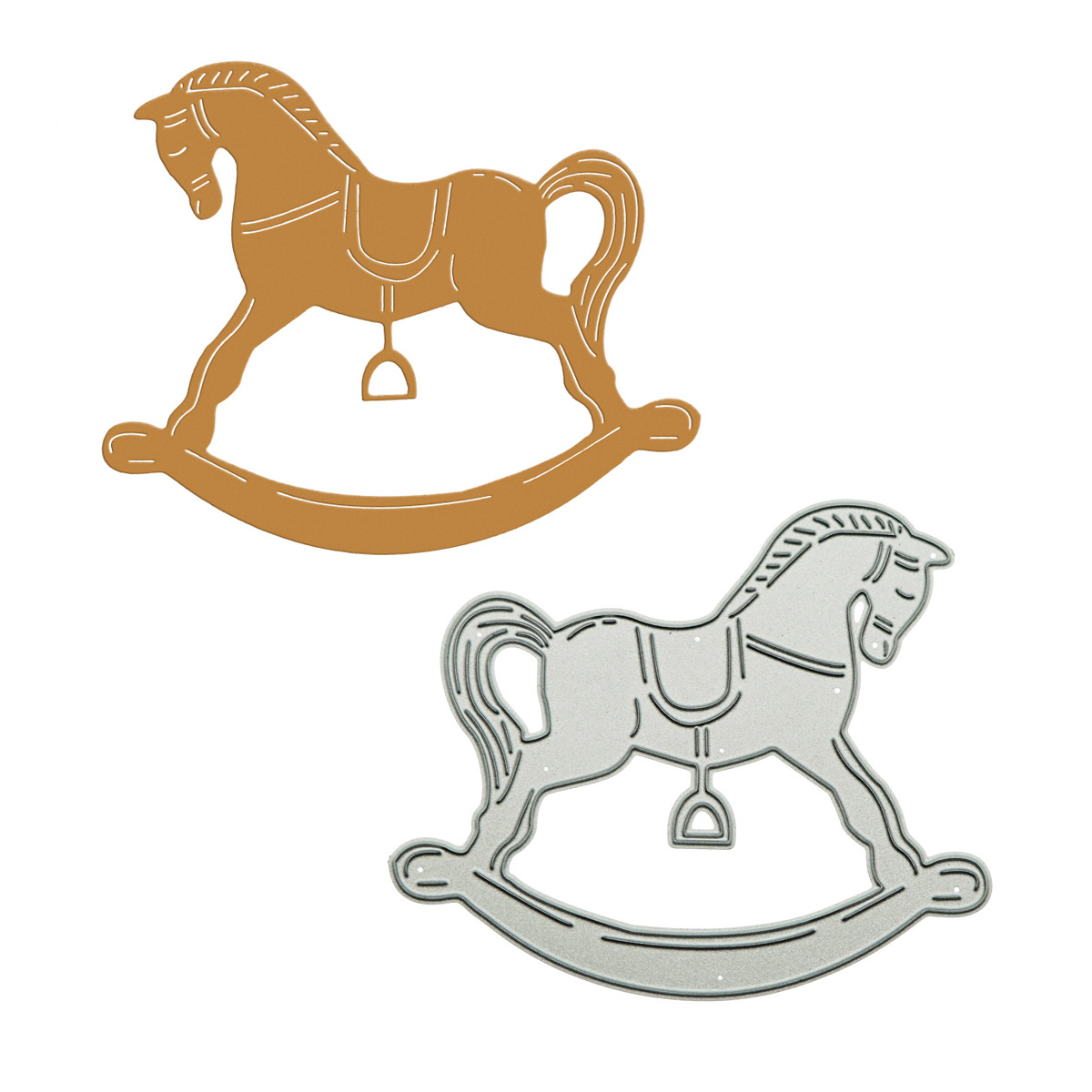 Woodworking Horse - Corte de metal dados scrapbooking de