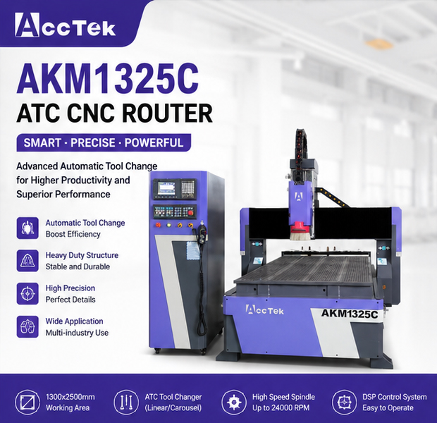 Woodworking Cnc Router Machine Price - Máquina CNC Router ATC 4*8 1325