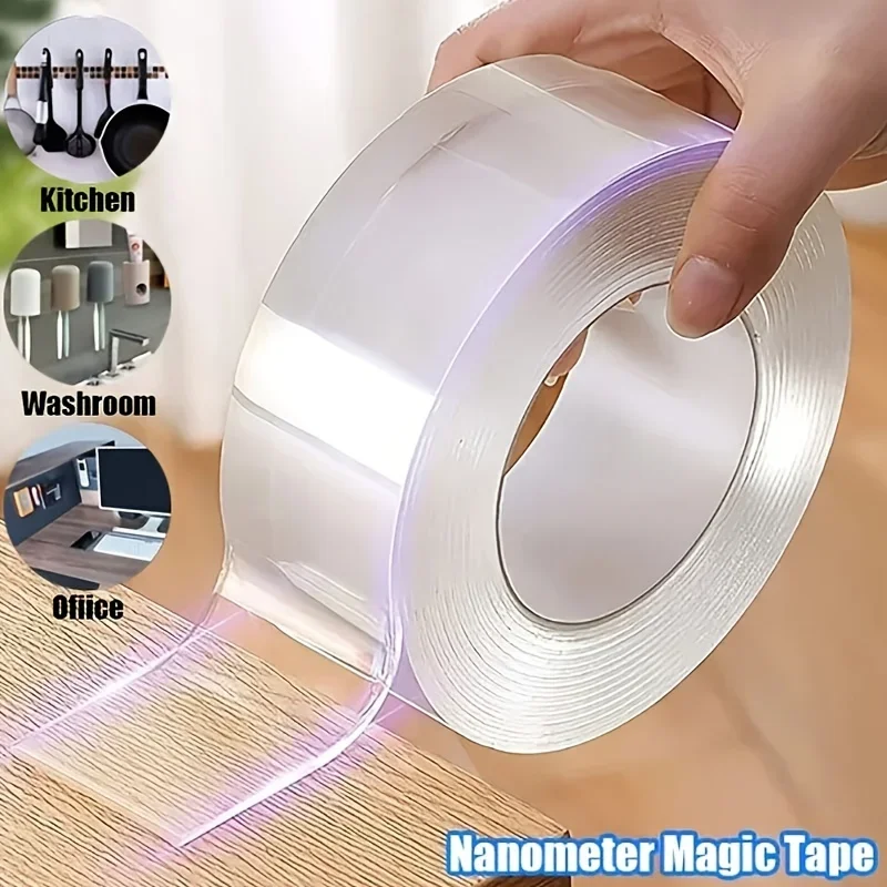 Woodworking Essential Tools - Fita Nano de Contato Duplo, Poderoso,