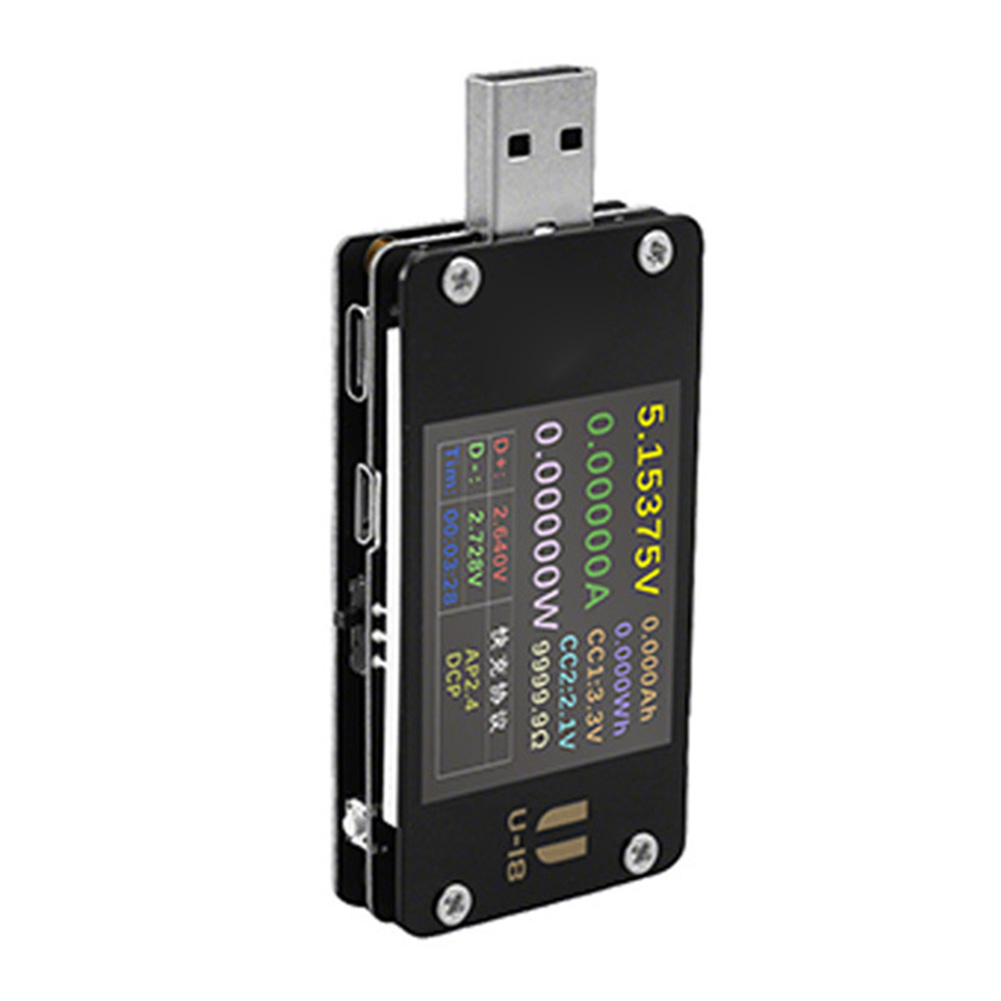 Woodworking Qc - Amperímetro e voltímetro USB U18 6.5A,