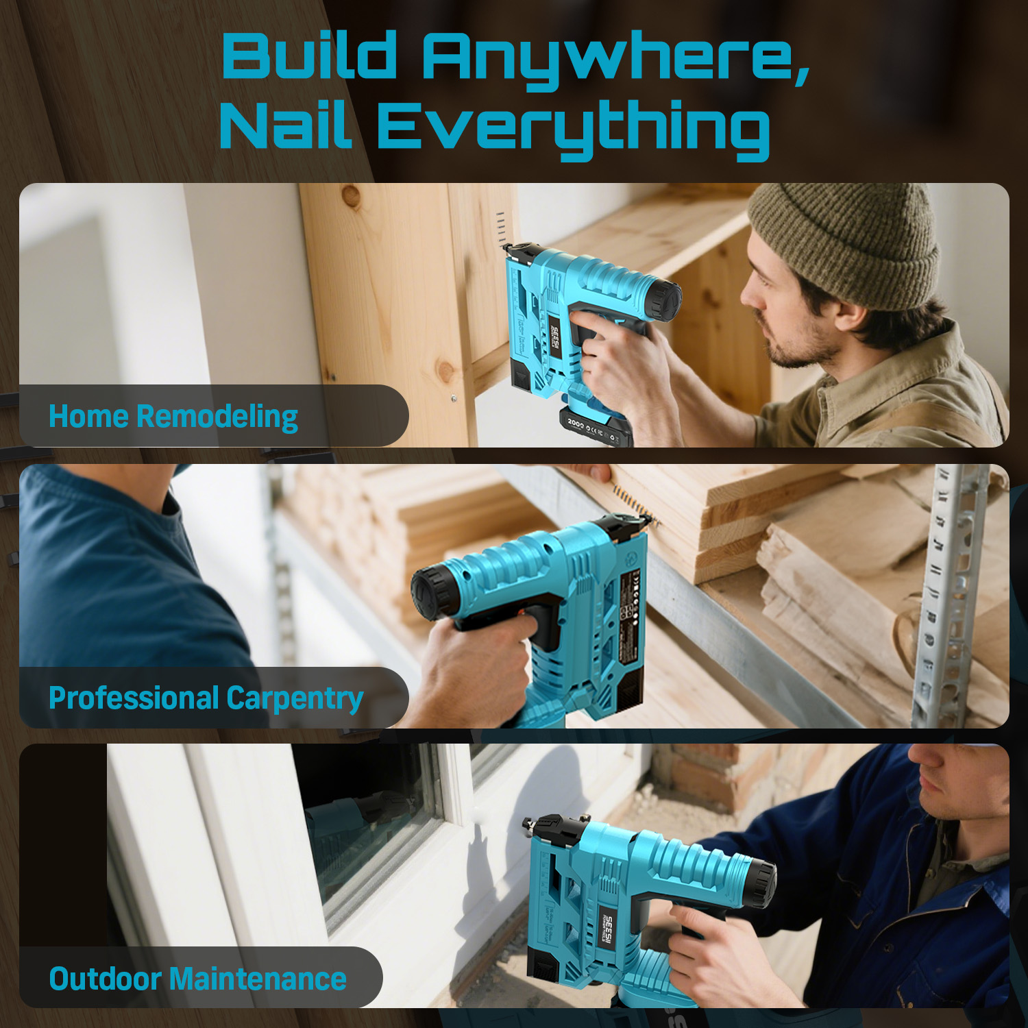 SEESII Pregador Elétrico Sem F - Woodworking Essential Tools avaliação e preço