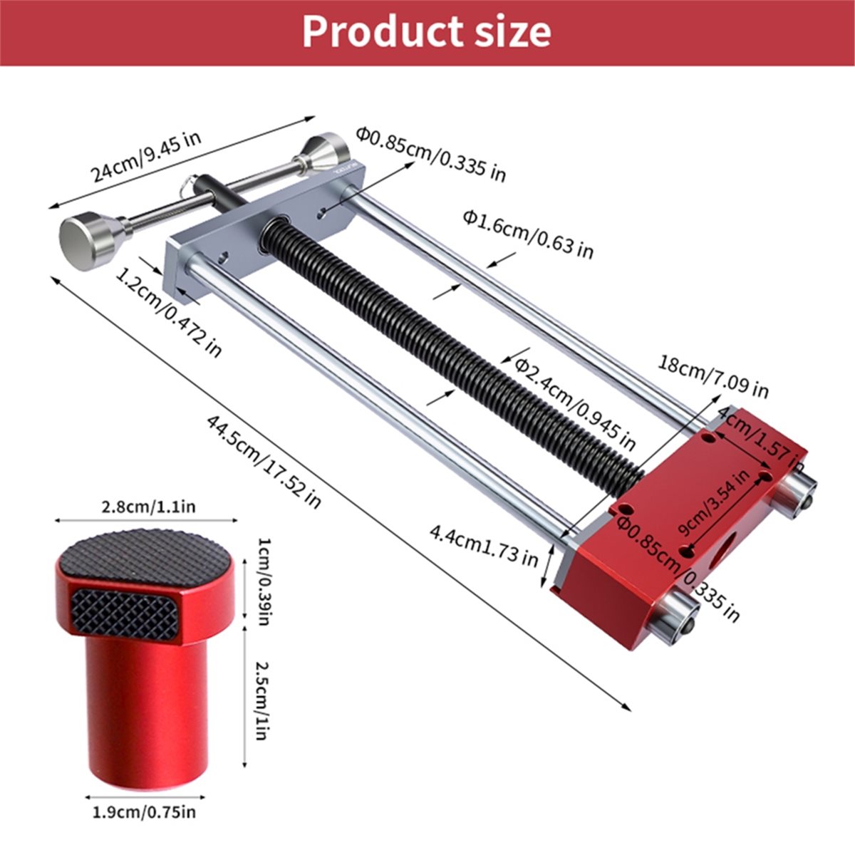 Conjunto de 4 Grampos de Banca - Woodworking Front Vise avaliação e preço