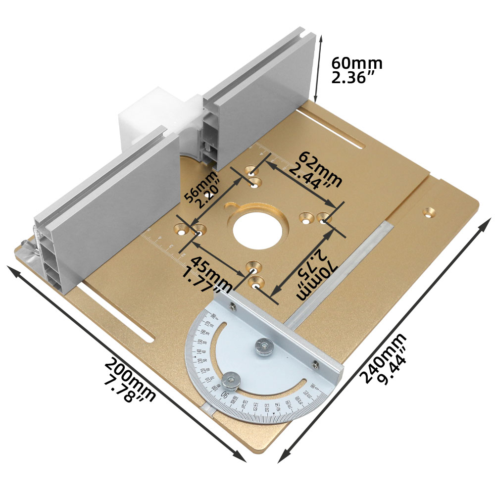 Placa de inserção de mesa de r - Woodworking Asmr avaliação e preço