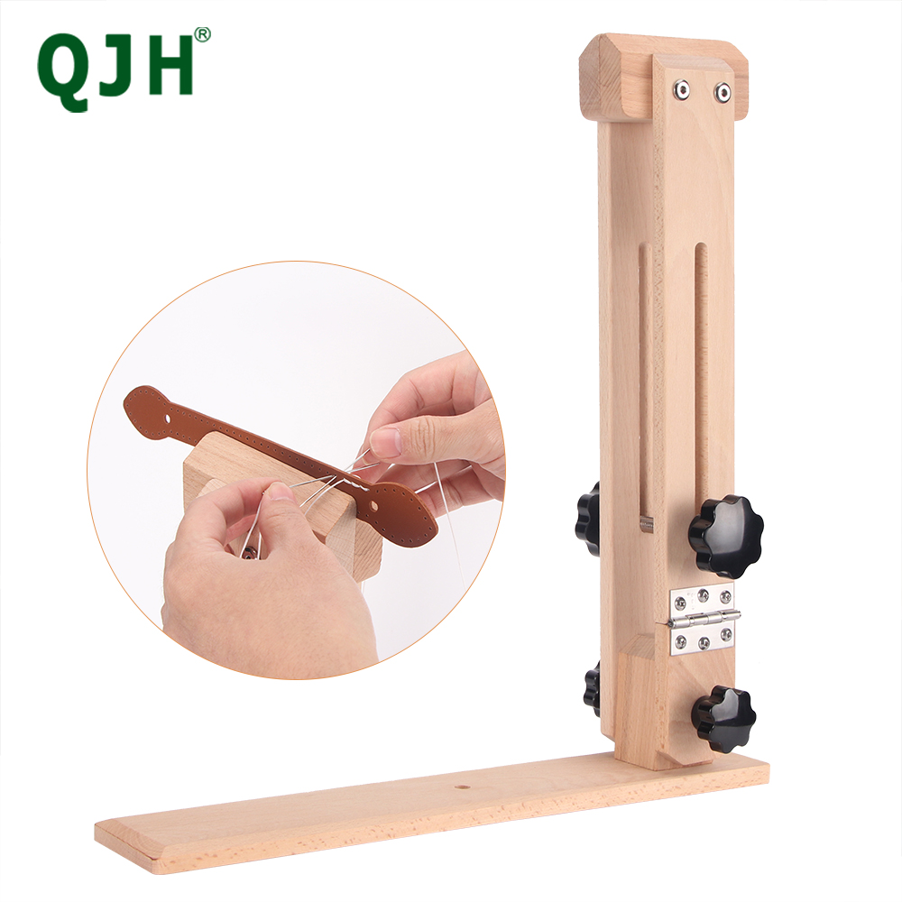 Qjh couro costura pônei mão co - Woodworking Horse avaliação e preço